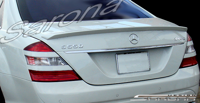 Custom Mercedes S Class  Sedan Trunk Wing (2007 - 2013) - $249.00 (Manufacturer Sarona, Part #MB-028-TW)